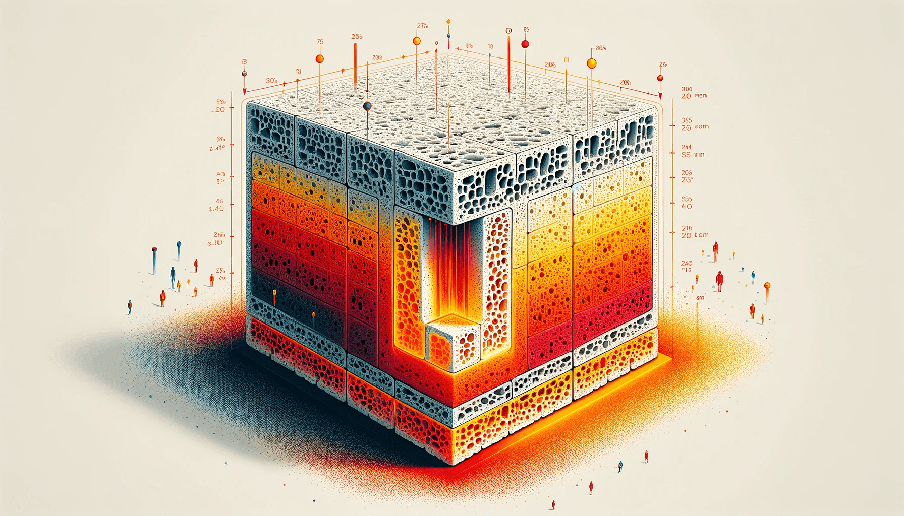 Thermal conductivity of gas concrete